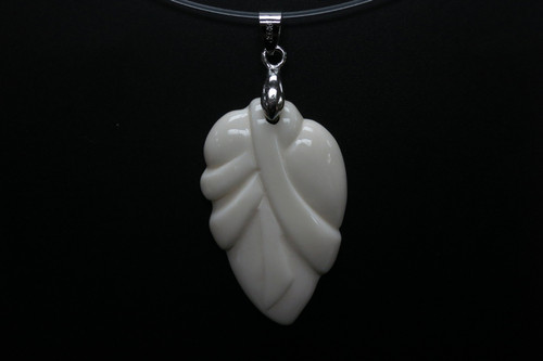 25x40mm Buffalo Bone Carved Designer Bead Pendant [z5270]