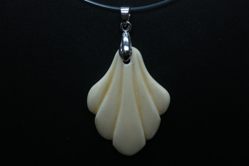 26x36mm Buffalo Bone Carved Designer Bead Pendant [z5414]