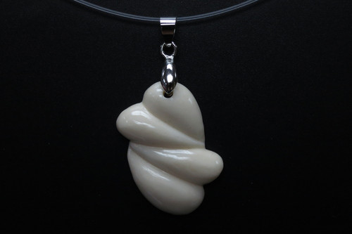 25x35mm Buffalo Bone Designer Bead Pendant [z5748]