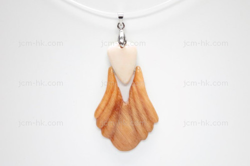 32x55mm Buffalo Bone Dangling Designer Bead Pendant [z8337]