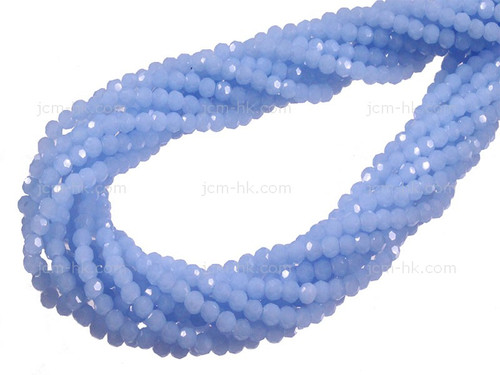 4x3mm Chalcedony Faceted Rondelle Beads 15.5" synthetic [sc1a65]