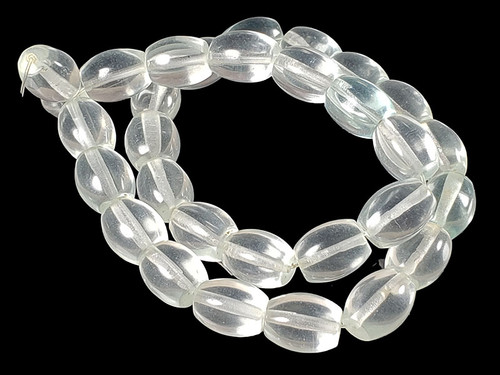 10x14mm Light Greenberry Quartz Oval Rope Beads 15.5" natural [wa135]