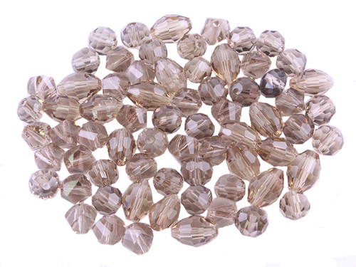 [ux906c] Big Pack 6mm Brown Crystal Mix Shape Beads Approx. 65~85pcs.