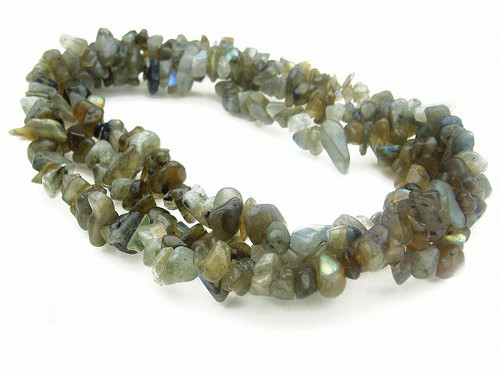 8-12mm Labradorite Chips 36" [c3d40]