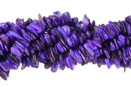 12-14mm Purple Mop Mother Of Pearl Chips 15.5" [cs6]