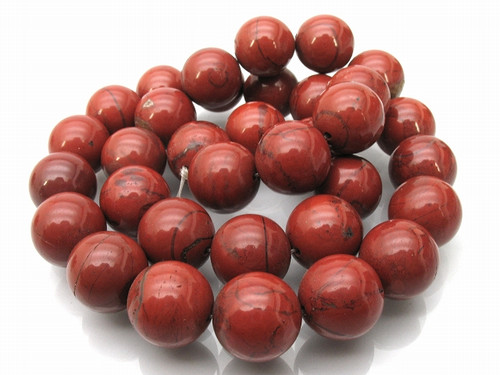 12mm Red Jasper Round Beads 15.5" natural [12r12]