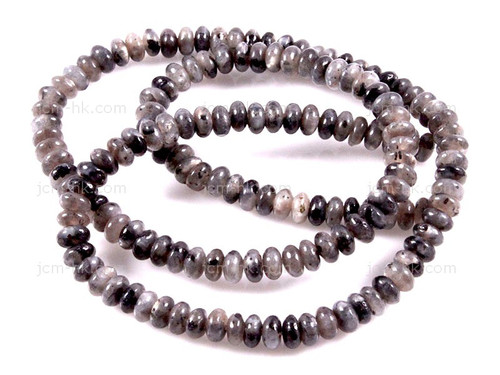 8mm Blue Labradonite Rondelle Beads 15.5" natural [h3d40-8]