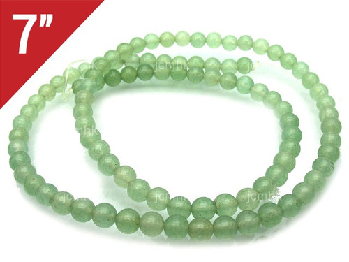 4mm Green Aventurine Round Loose Beads About 7" natural [i4b2]