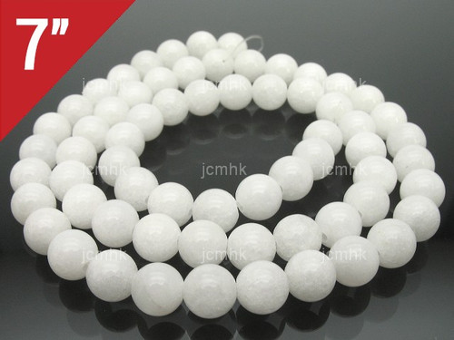 6mm Snow Jade Round Loose Beads About 7" natural [i6b40]