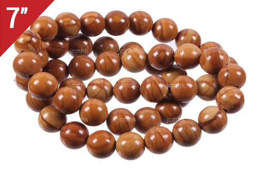 6mm Gold Lace Agate Round Loose Beads About 7" natural [i6c29]