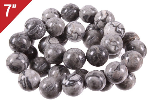 8mm Earth Jasper Round Loose Beads About 7" natural [i8r69]