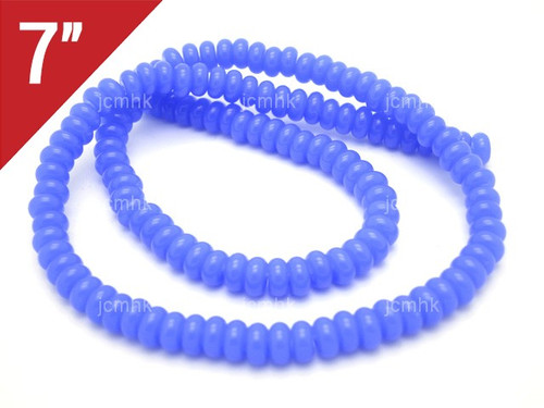 6mm Chalcedony Rondelle Loose Beads 7" synthetic [iu93a65]