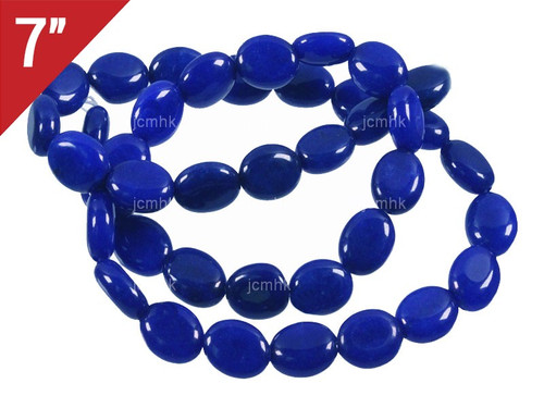 8x10mm Lapis Jade Oval Loose Beads 7" [iwa209]