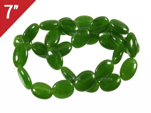 10x14mm B.C.Jade Oval Loose Beads 7" [iwa217]