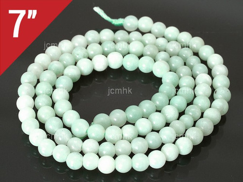 6mm Amazonite Round Loose Beads About 7" natural [i6r34]