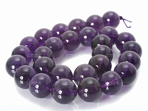 10mm Brazil Amethyst Round Bead 15.5" natural [10m1]