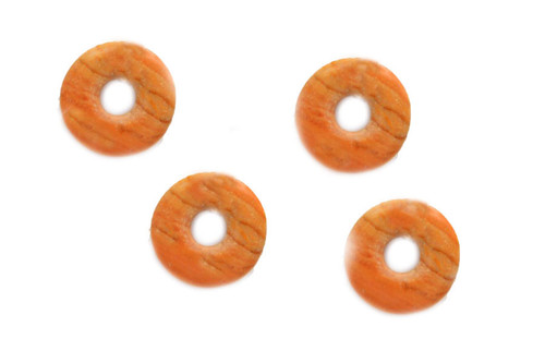 20mm Wood Agate Donut Beads 2pcs. [y930b]