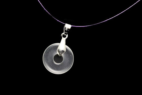 20mm Crystal Donut Pendant 1pc. reconstructed [y950ap]