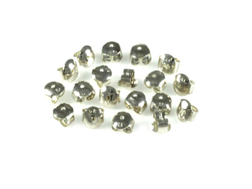 925 Sterling Silver 6x6mm Heavy Earnut 4pcs. [y700m]