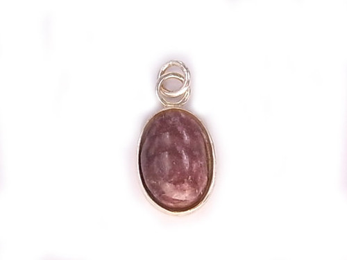 925 Sterling Silver 12x15mm Tiger Jasper Oval Pendant [y802p]