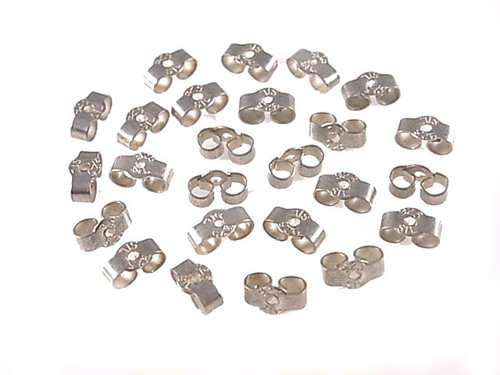 925 Sterling Silver 3x6mm Medium Earnut 4pcs. [y700n]