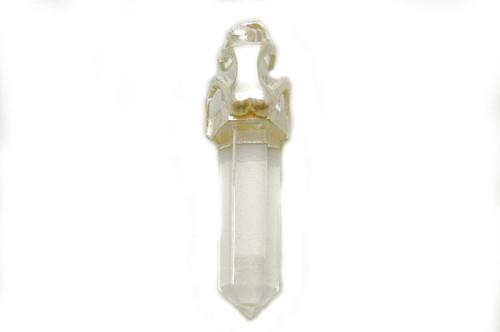 925 Sterling Silver 50mm Crystal Healing Crystal Point Pendant [y730-a5]