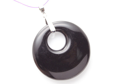 50mm Black Onyx Ago-Go Pendant [y698ap]