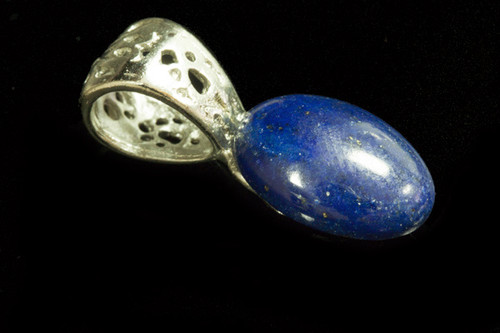 10x14mm A Grade Natural Lapis Lazuli Oval Cabochon Pendant [y717d]