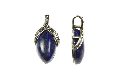 18x32mm Natural Lapis Lazuli Pendant With Marquise (Chain Exclude) [y400c]