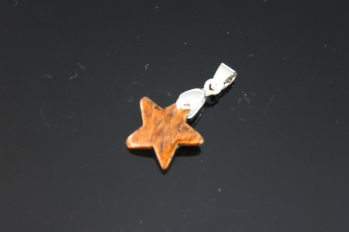 16mm Antique Buffalo Bone Star Pendant [y102j]