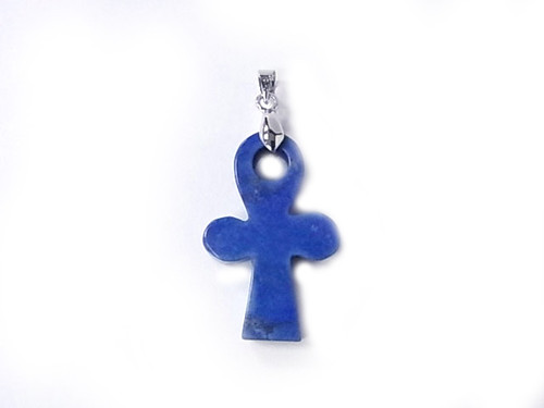 35mm Lapis Howlite Cross Pendant [y102k]