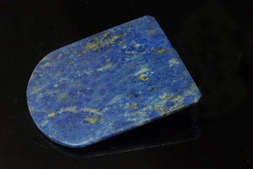 23x25mm A Grade Natural Lapis Tongue Shape Piece 1mm Thick [y113g]