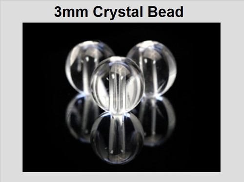 3mm Crystal Round Beads Fully Drill Bead 350pcs. [y527a]