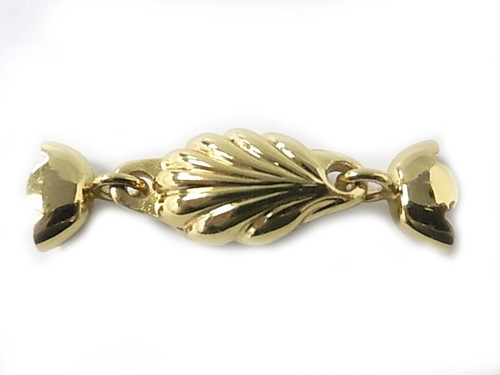 14K Gold Plated 52mm 3-5 Row Magnetic Clasp [y340b]