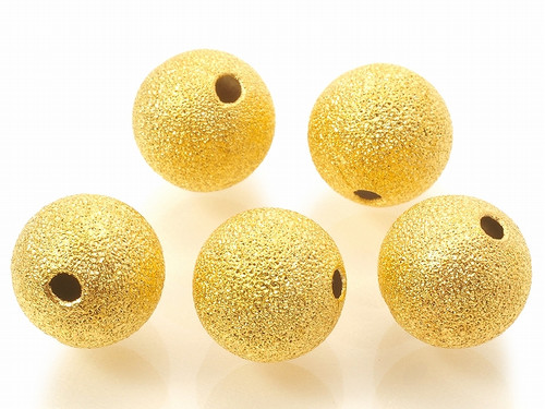 12mm Brass Gold Dust Round Bead 25 pcs. [y681a]