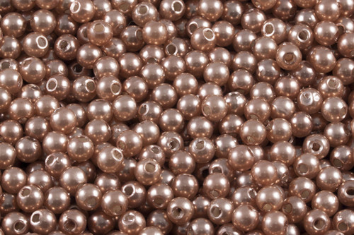 4mm Best Lustre Brown Faux Pearl About 500pcs. [y428b]