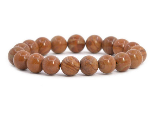 8mm Gold Lace Agate Elastic Bracelet 7.5" natural [b3c29]