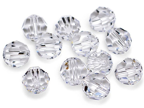 2mm Crystal Faceted Round Beads 100pcs synthetic [y583a]