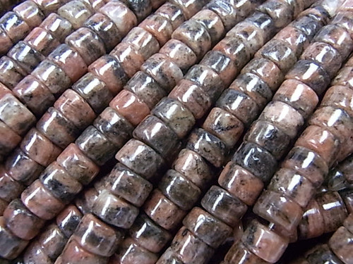 6mm Brazil Agate Heishi Beads 15.5" [s3c25-6h]