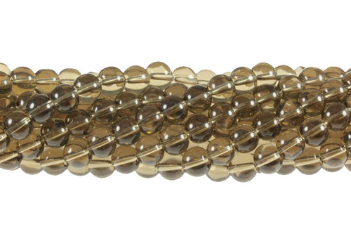 8mm Smoky Topaz Round Beads About 40pcs synthetic [8a8s]