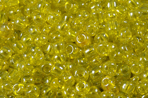 Seed bead 3mm 8/o 400pcs, Lustered Yellow [g110-3]