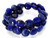 15mm Natural Lapis Lazuli Puff Coin Beads 15.5" dyed [m321]
