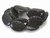 13x18mm Black Lava Puff Oval Beads 15.5" natural [s410]