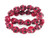 12x10mm Red Magnesite Skull Beads 15.5" [t176r]