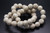 10mm White Magnesite Craved Round Beads 15.5" [t379w]