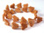 13x15mm coffee Magnesite Butterfly Beads 15.5" [t465c]