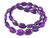 10x14mm Purple Magnesite Puff Oval Beads 15.5" [t537p]