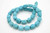 12x8mm Blue Turquoise Oblong Faceted Beads 15.5" stabilized [ts102]