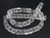 8x8mm Crystal Cube Beads 15.5" synthetic [u80a5]