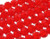 12mm Red Glass Faceted Round About 35 Beads [uc10a6]
